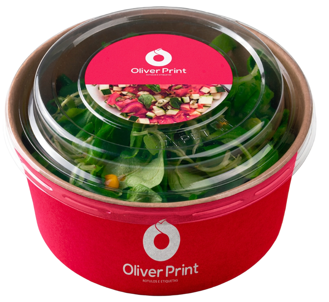 Etiqueta adesiva produzida pela Oliver Print